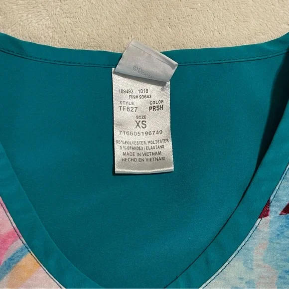 Ariel/Little Mermaid‎ Scrub Top Cherokee Size XS - Picture 4 of 8